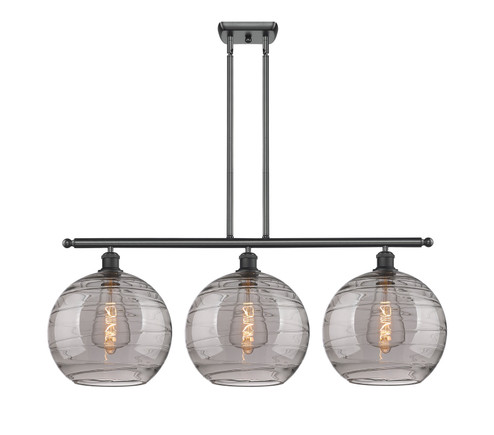 Ballston Three Light Island Pendant in Matte Black (405|516-3I-BK-G1213-12SM)