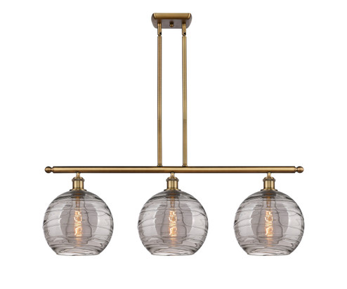 Ballston Three Light Island Pendant in Brushed Brass (405|516-3I-BB-G1213-10SM)