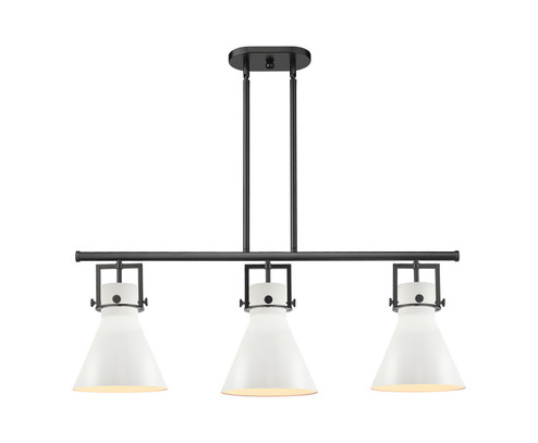 Downtown Urban Three Light Island Pendant in Matte Black (405|411-3I-BK-M411-10BK)