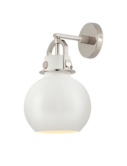 Downtown Urban One Light Wall Sconce in Polished Nickel (405|410-1W-PN-M410-8W)