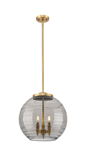 Essex Three Light Pendant in Brushed Brass (405|221-3S-BB-G1213-16SM)
