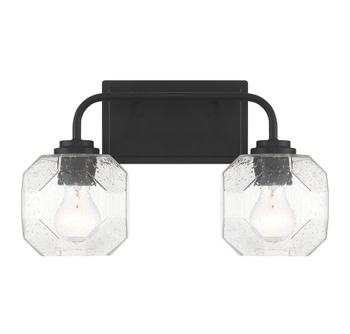 Baldwin Two Light Bathroom Vanity in Matte Black (159|V6-L8-4399-2-BK)