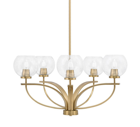 Cavella Five Light Chandelier in New Age Brass (200|3905-NAB-4100)