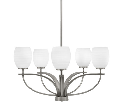 Cavella Five Light Chandelier in Graphite (200|3905-GP-615)