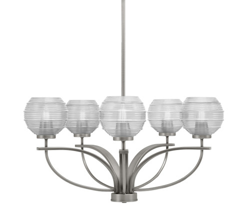 Cavella Five Light Chandelier in Graphite (200|3905-GP-5110)