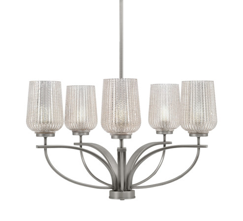 Cavella Five Light Chandelier in Graphite (200|3905-GP-4253)