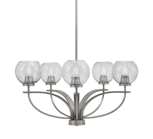 Cavella Five Light Chandelier in Graphite (200|3905-GP-4102)