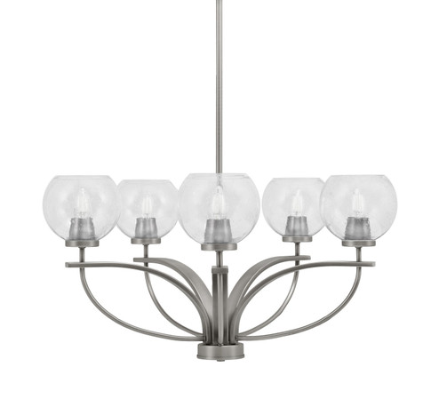 Cavella Five Light Chandelier in Graphite (200|3905-GP-4100)