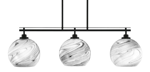 Odyssey Three Light Island Pendant in Matte Black (200|2636-MB-4359)