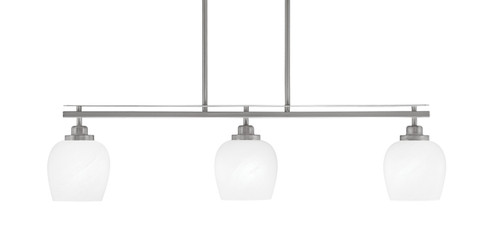 Odyssey Three Light Island Pendant in Brushed Nickel (200|2636-BN-4811)