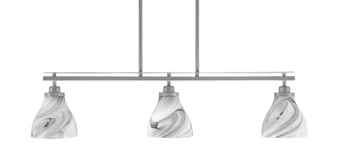 Odyssey Three Light Island Pendant in Brushed Nickel (200|2636-BN-4769)