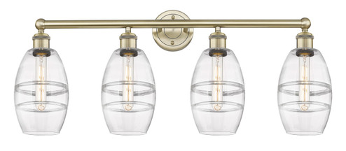 Edison Four Light Bath Vanity in Antique Brass (405|616-4W-AB-G557-6CL)