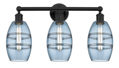Edison LED Bath Vanity in Matte Black (405|616-3W-BK-G557-6BL)