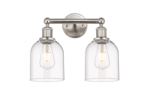 Edison Two Light Bath Vanity in Brushed Satin Nickel (405|616-2W-SN-G558-6CL)