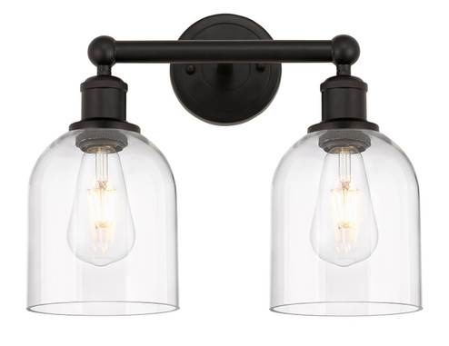 Edison Two Light Bath Vanity in Oil Rubbed Bronze (405|616-2W-OB-G558-6CL)