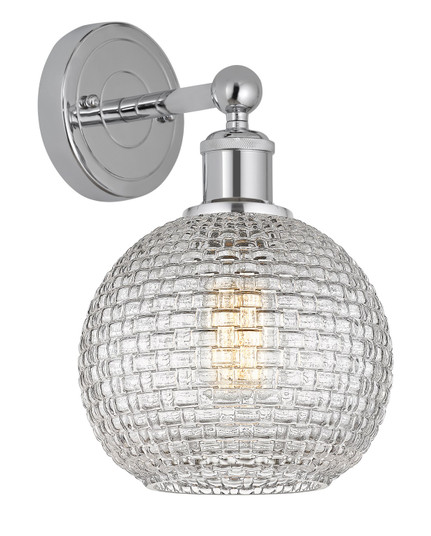Downtown Urban One Light Wall Sconce in Polished Chrome (405|616-1W-PC-G122C-8CL)