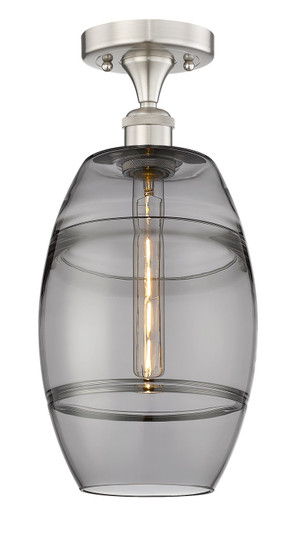 Edison LED Semi-Flush Mount in Matte Black (405|616-1F-BK-G557-8SM)