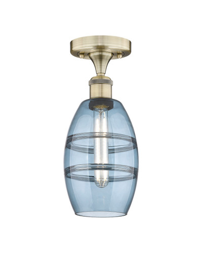 Edison LED Semi-Flush Mount in Antique Brass (405|616-1F-AB-G557-6BL)