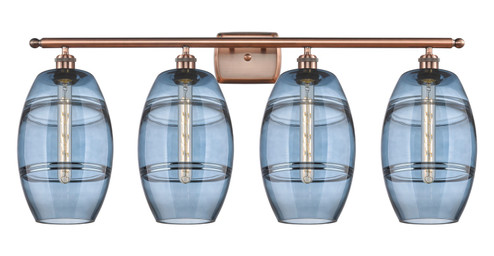 Ballston Four Light Bath Vanity in Antique Copper (405|516-4W-AC-G557-8BL)