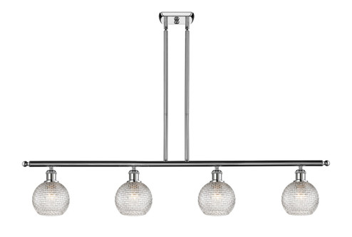 Ballston Four Light Island Pendant in Polished Chrome (405|516-4I-PC-G122C-6CL)