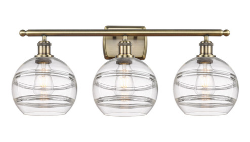 Ballston LED Bath Vanity in Antique Brass (405|516-3W-AB-G556-8CL)