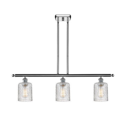 Ballston Three Light Island Pendant in Polished Chrome (405|516-3I-PC-G112C-5CL)