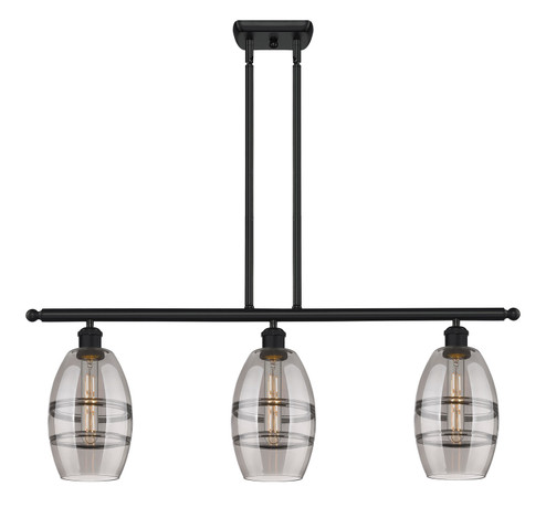 Ballston Three Light Island Pendant in Matte Black (405|516-3I-BK-G557-6SM)