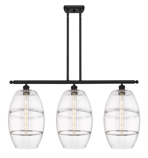 Ballston Three Light Island Pendant in Matte Black (405|516-3I-BK-G557-10CL)