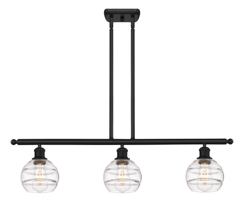 Ballston LED Island Pendant in Matte Black (405|516-3I-BK-G556-6CL) Ballston LED Island Pendant in Matte Black (405|516-3I-BK-G556-6CL)
