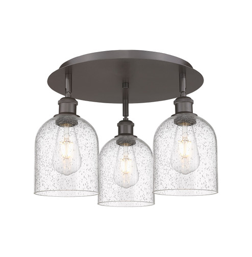 Ballston Three Light Flush Mount in Oil Rubbed Bronze (405|516-3C-OB-G558-6SDY)