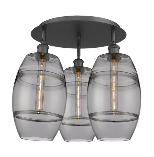 Ballston LED Flush Mount in Matte Black (405|516-3C-BK-G557-8SM)