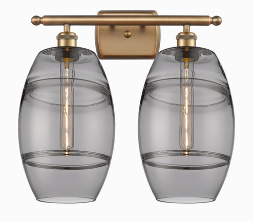 Ballston Two Light Bath Vanity in Brushed Brass (405|516-2W-BB-G557-8SM)