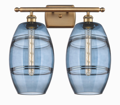 Ballston Two Light Bath Vanity in Brushed Brass (405|516-2W-BB-G557-8BL)