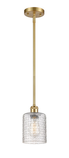 Ballston One Light Mini Pendant in Satin Gold (405|516-1S-SG-G112C-5CL)