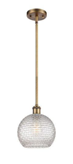 Ballston One Light Mini Pendant in Brushed Brass (405|516-1S-BB-G122C-8CL)