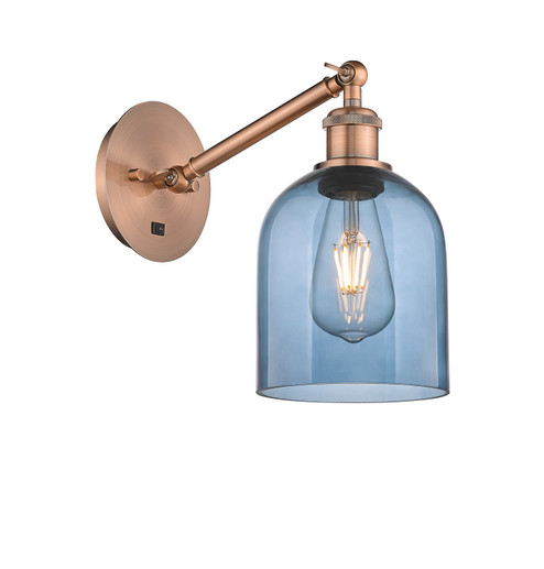 Ballston One Light Wall Sconce in Antique Copper (405|317-1W-AC-G558-6BL)