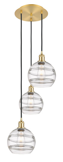 Ballston LED Pendant in Satin Gold (405|113B-3P-SG-G556-8CL) Ballston LED Pendant in Satin Gold (405|113B-3P-SG-G556-8CL)