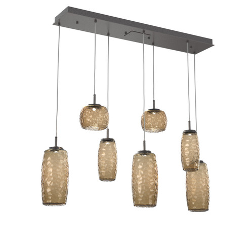 Vessel LED Linear Pendant in Graphite (404|PLB0091-07-GP-B-C01-L1)