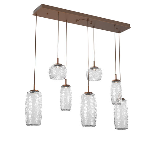Vessel LED Linear Pendant in Burnished Bronze (404|PLB0091-07-BB-C-C01-L1)