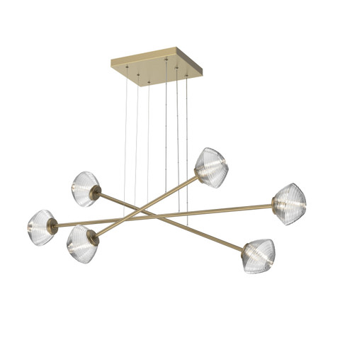 Mesa LED Lantern in Gilded Brass (404|PLB0089-M3-GB-C-CA1-L1)