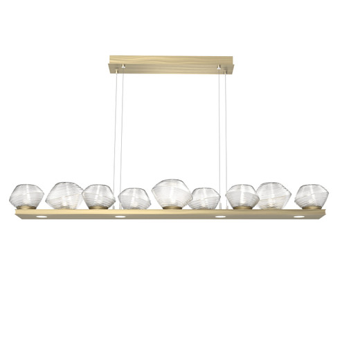 Mesa LED Linear Suspension in Heritage Brass (404|PLB0089-0C-HB-C-CA1-L1)