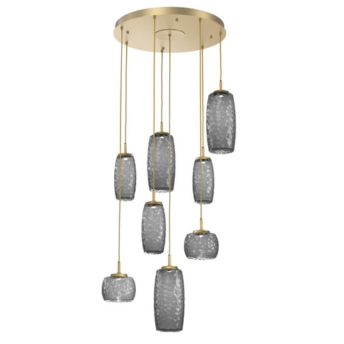 Vessel LED Pendant in Gilded Brass (404|CHB0091-08-GB-S-C01-L3)