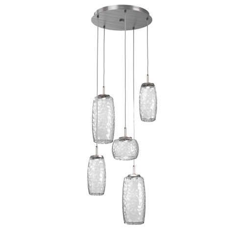 Vessel LED Pendant in Satin Nickel (404|CHB0091-05-SN-C-C01-L1)