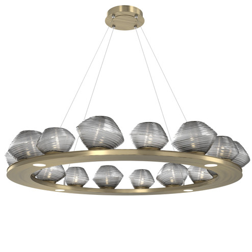 Mesa LED Chandelier in Heritage Brass (404|CHB0089-0D-HB-S-CA1-L3)