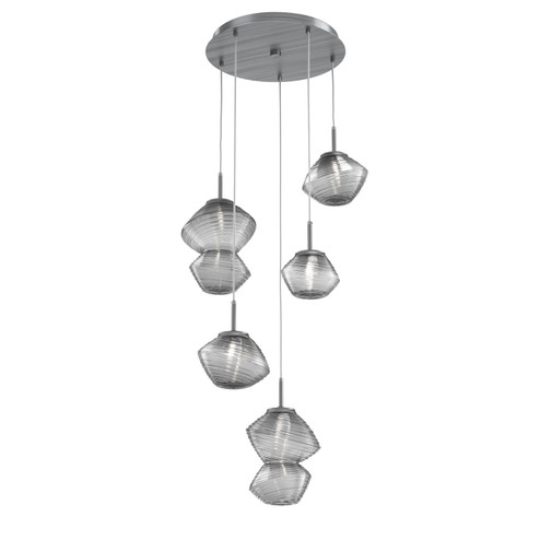 Mesa LED Pendant in Gunmetal (404|CHB0089-05-GM-S-C01-L1)