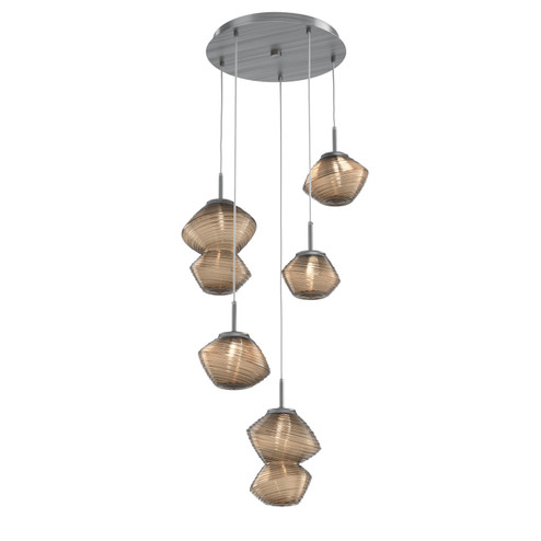 Mesa LED Pendant in Gunmetal (404|CHB0089-05-GM-B-C01-L3)