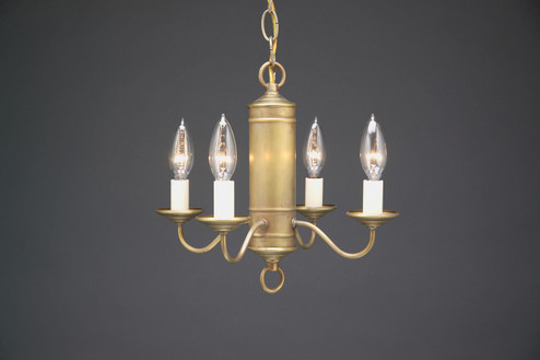 Chandelier Four Light Hanging Fixture in Antique Brass (196|911S-AB-LT4)