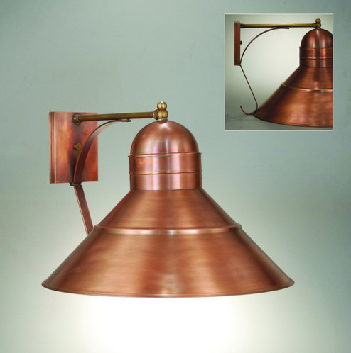 Barn One Light Wall Mount in Antique Copper (196|3451-AC-MED)