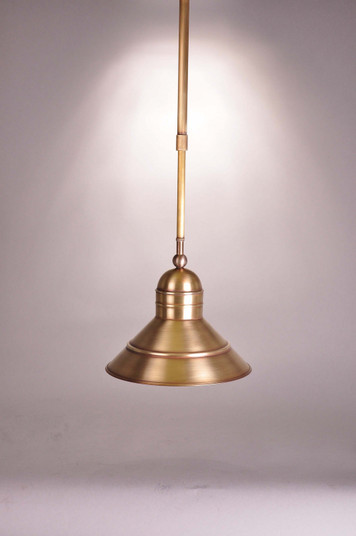Barn One Light Pendant in Antique Brass (196|3422-AB-MED-AP10)