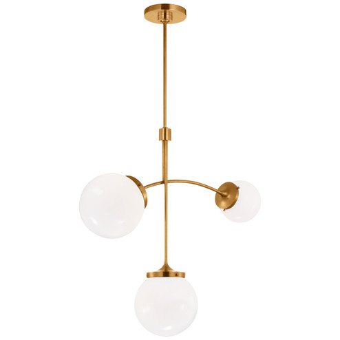 Prescott LED Chandelier in Soft Brass (268|KS 5117SB-WG) Prescott LED Chandelier in Soft Brass (268|KS 5117SB-WG)